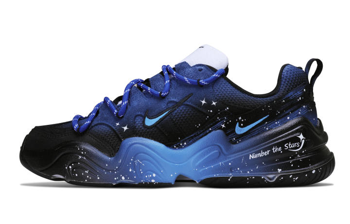 Nike Nike Tech Hera Cushioning Abrasion Resistant Breathable Lightweight Low top Casual Shoes Unisex Blue Black