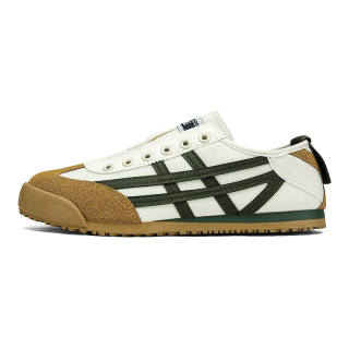 LUODONG Non slip Lightweight Low top Casual Shoes Unisex Beige Dark Green