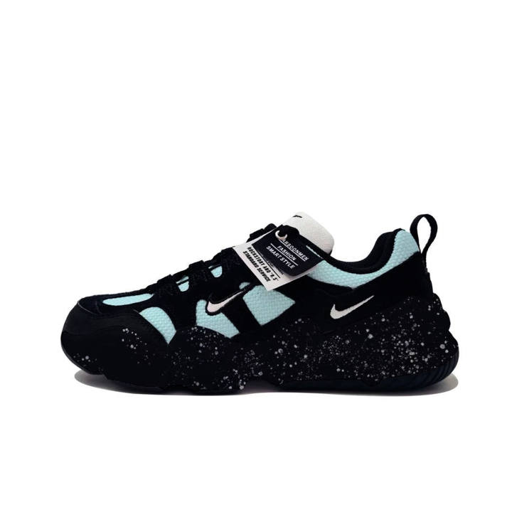 Nike Nike Tech Hera Frost Green Plum MH Project Abrasion Resistant Low top Casual Shoes Unisex Black Cyan