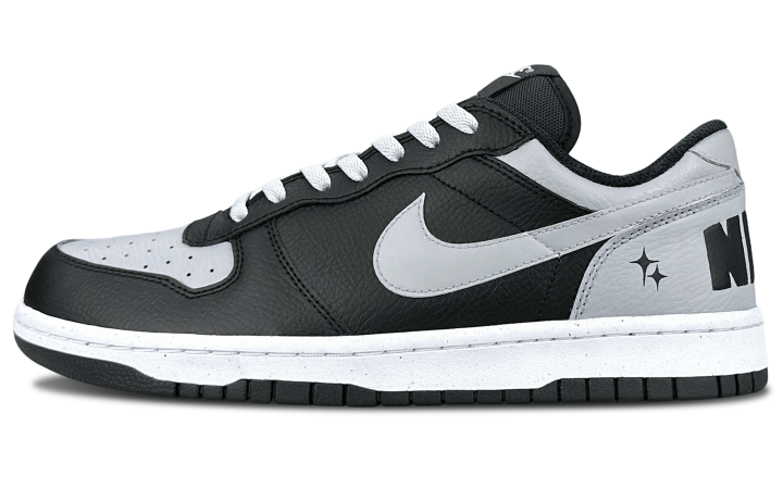 Nike Nike Big Abrasion Resistant Breathable Abrasion Resistant Breathable Low top Skateboard Shoes Men's Black Gray