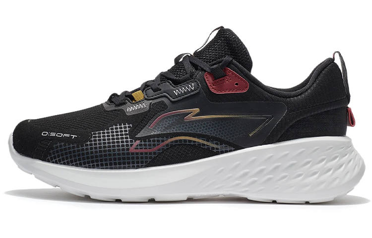 Li-Ning Li Ning SOFT ELEMENT Cushioning Slip Resistant Abrasion Resistant Low top Casual Shoes Men's Black