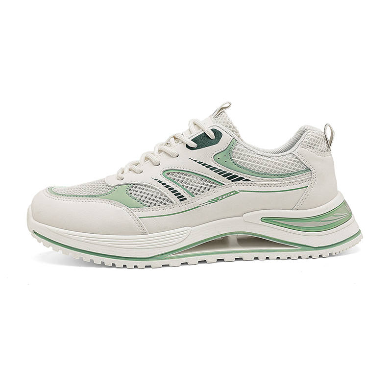 Warrior Abrasion Resistant Breathable Slip Resistant Low top Casual Shoes Men's Beige Light Green
