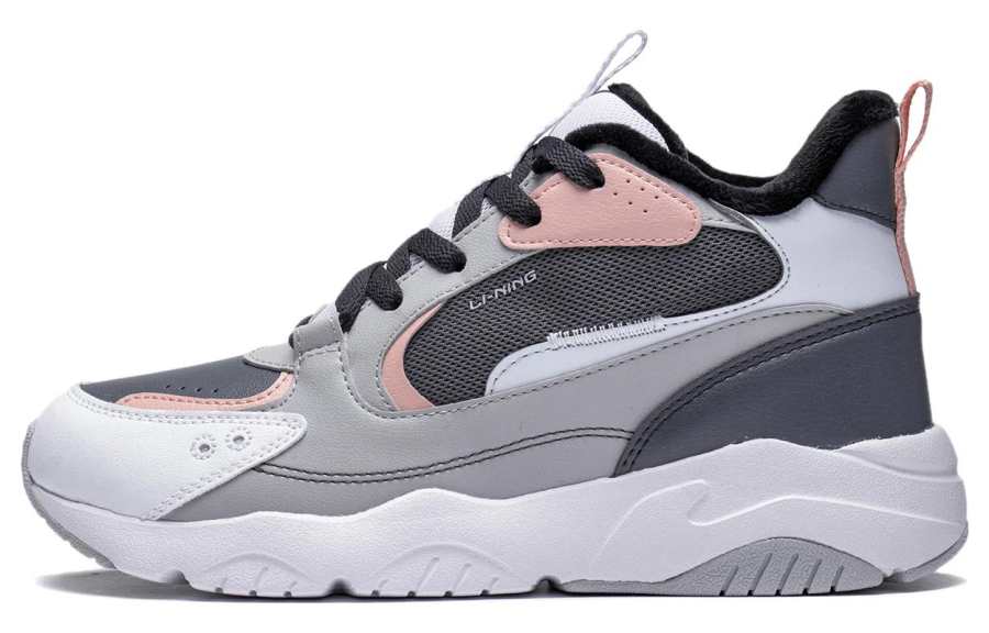 Li-Ning Li Ning Casual Shoes Women's Mid Top Gray Blue