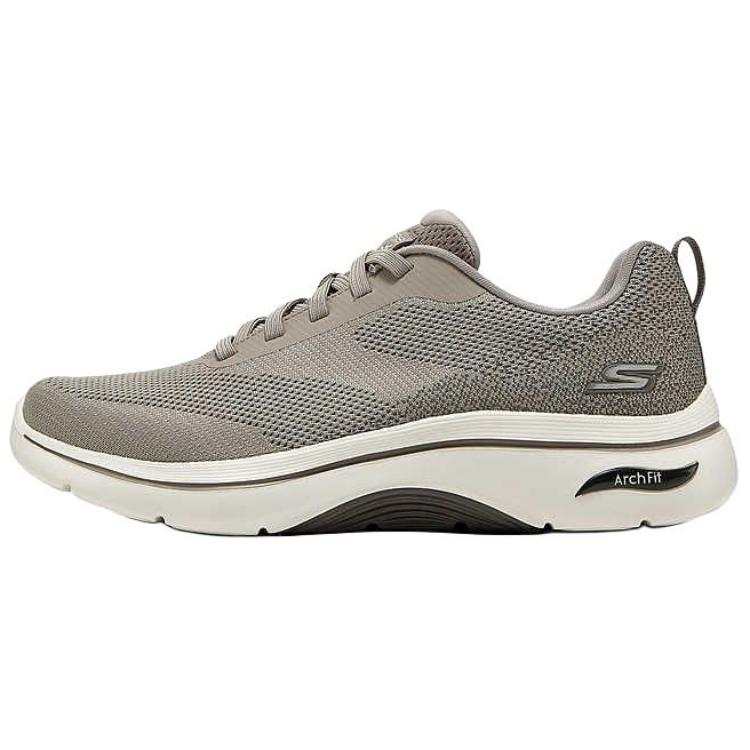 Skechers MEN'S GO WALK Wear resistant And Lightweight Low top Casual Shoes Men's Taupe
