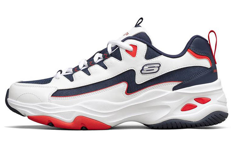 Skechers D'Lites 4.0 Low Top Running Shoes White/Blue/Red