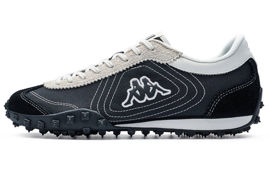 Kappa O.Lite70 Back to Back Slip Resistant, Abrasion Resistant, Rebound Low top Casual Shoes Unisex Black White