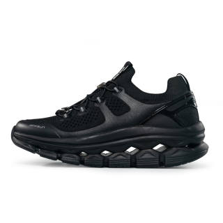 ANGSHAN Rebound Impact Resistant Abrasion Resistant Breathable Slip Resistant Low top Casual Shoes Unisex Black