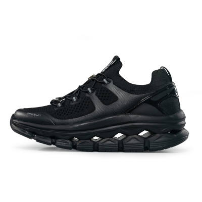ANGSHAN Rebound Impact Resistant Abrasion Resistant Breathable Slip Resistant Low top Casual Shoes Unisex Black