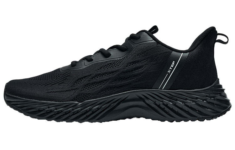 XTEP Cushioning Slip Resistant Abrasion Resistant Low top Sports Casual Shoes Men's Black