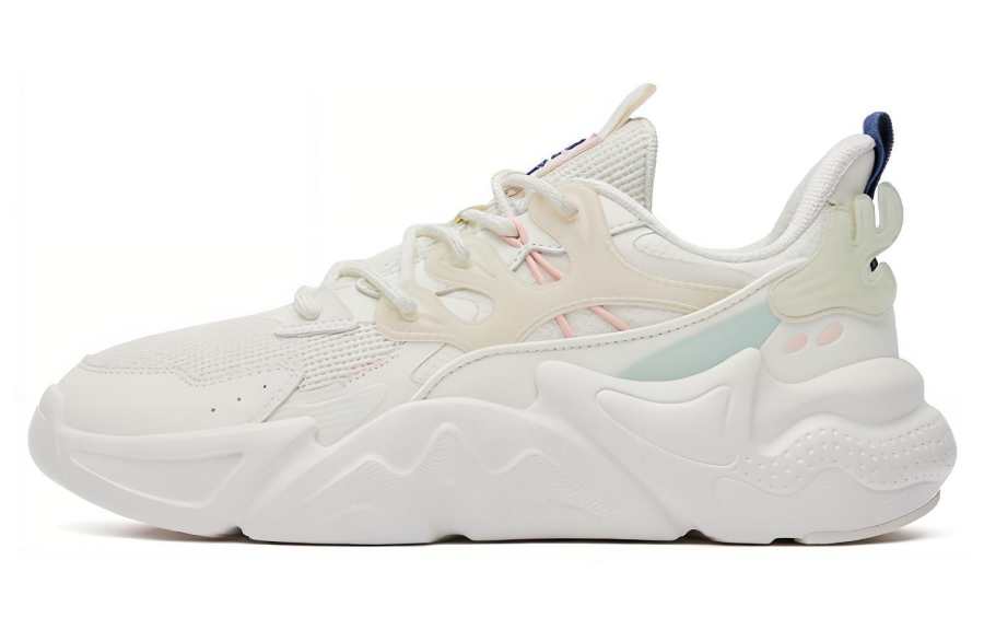 Erke Comfortable Low top Sports Casual Shoes Women's White Green
