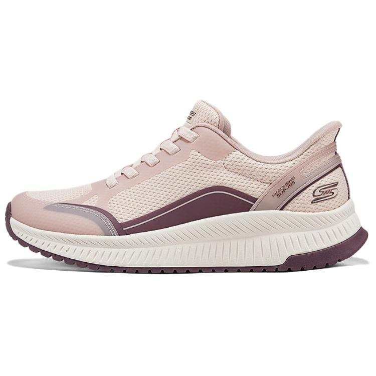 Skechers Low Top Lace Up Fabric Low top Casual Shoes Women's Pink