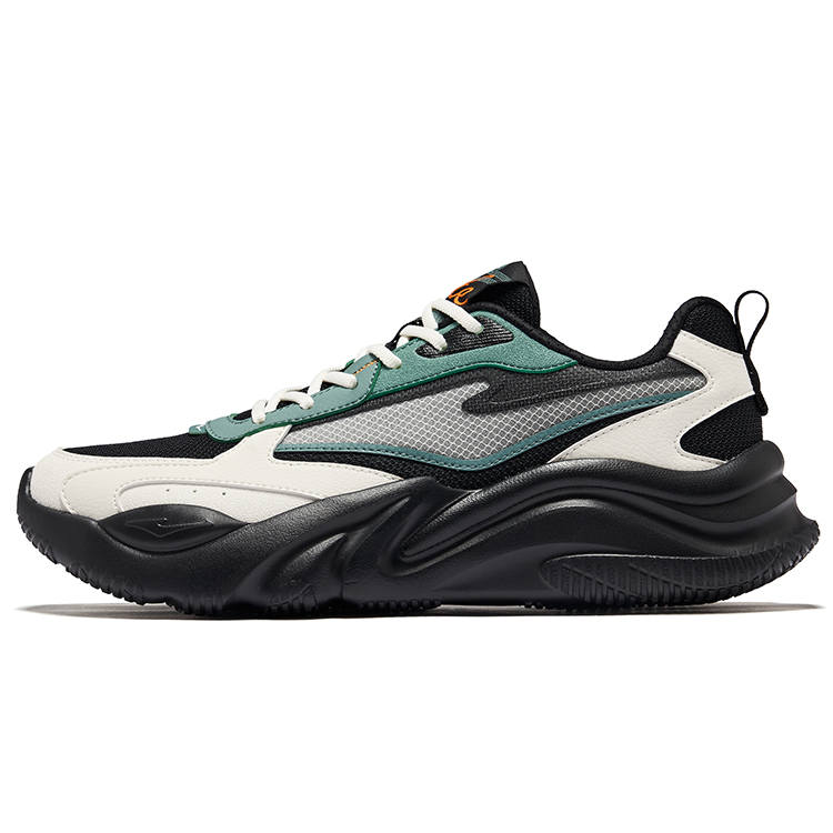 Erke Jie Ao 3.0 Slip Resistant Abrasion Resistant Low top Casual Shoes Men's White Green Black