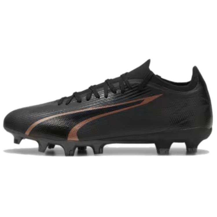 PUMA Ultra Match AG Artificial Ground FG Firm Ground Artificial Turf Abrasion Resistant Soccer Shoes Men's Black