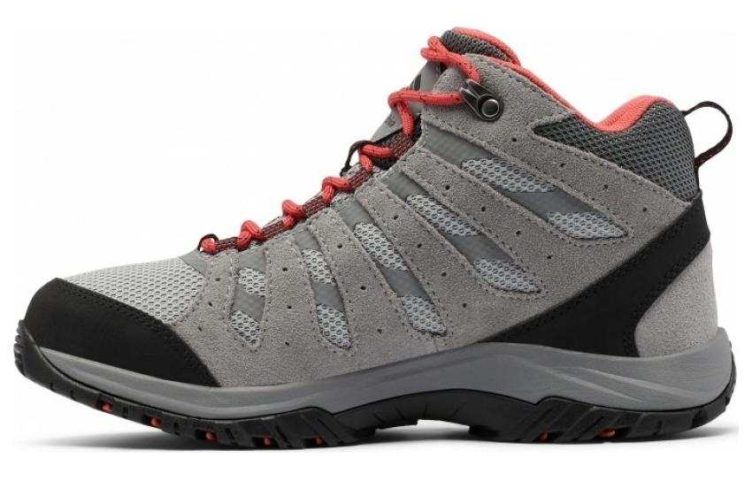 Columbia Columbia Mesh, Suede Retro Sports Slip Resistant Abrasion Resistant High top Casual Shoes Women's Gray