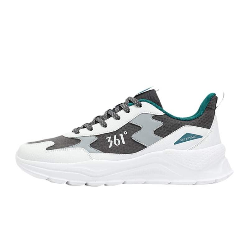 361° Classic Vintage Cushioning Slip Resistant Cushioning Slip Resistant Low top Casual Shoes Men's White Green