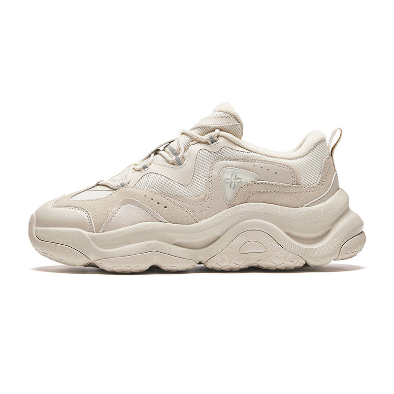 Anta Abrasion Resistant Breathable Low top Casual Shoes Women's Ivory White