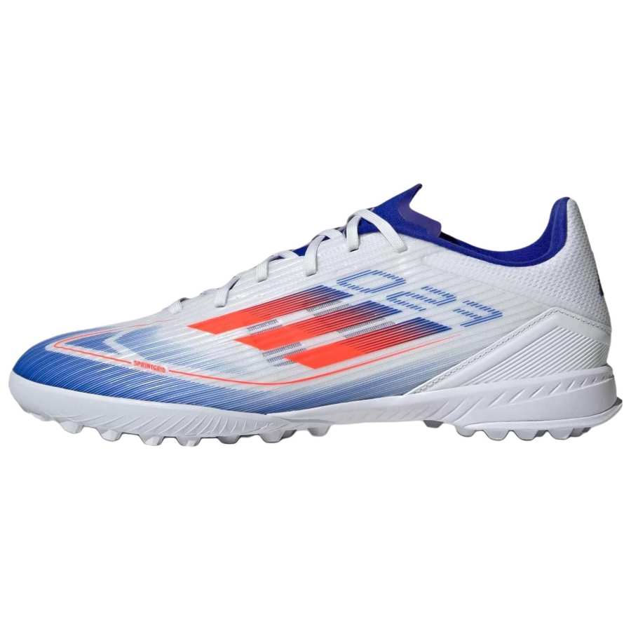 Adidas Adidas F50 League Comfortable TF Turf Artificial Turf Synthetic Leather Soccer Shoes Unisex White Red Blue