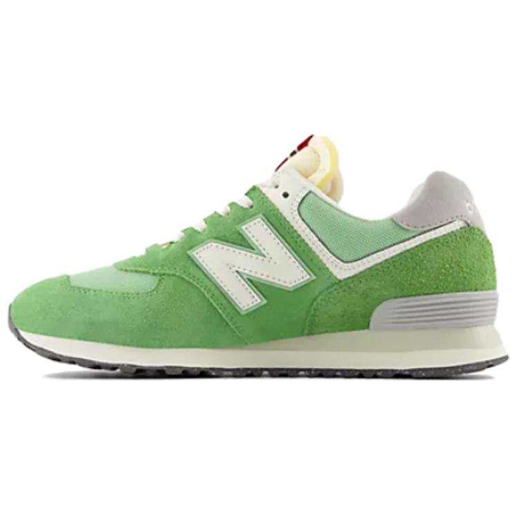 New Balance New Balance NB 574 Mesh, Suede Cushioning Low top Casual Shoes Unisex Green