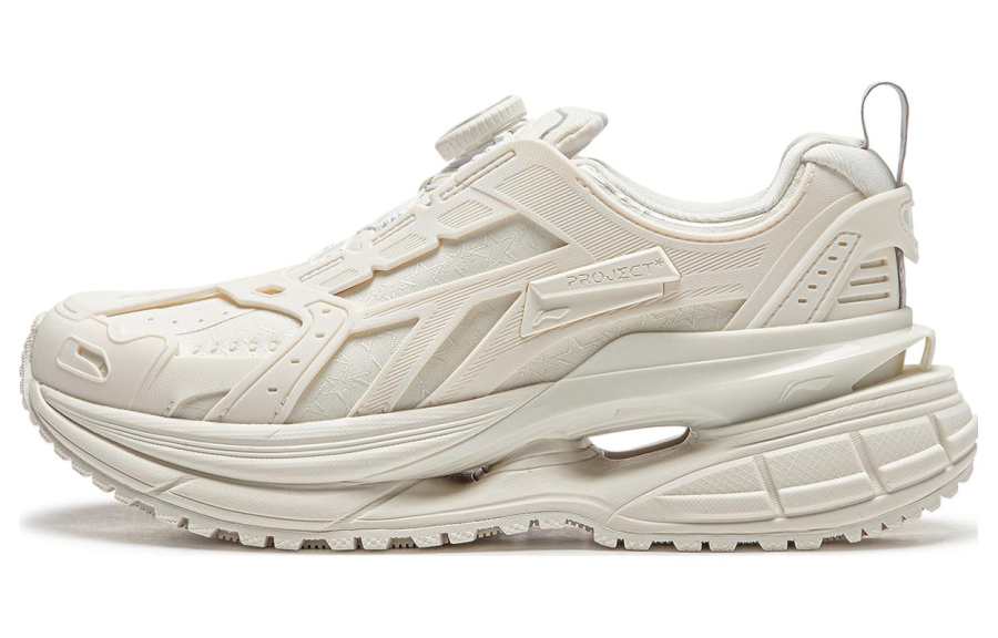 Li-Ning Li Ning Project* STARLIT Slip Resistant Abrasion Resistant Low top Casual Shoes Women's Ecru
