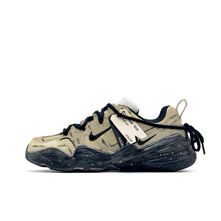 Nike Nike Tech Hera Cushioning Support Abrasion Resistant Low top Casual Shoes Unisex Khaki