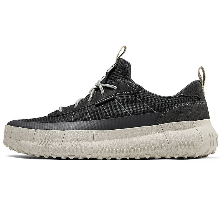 Skechers Low top Casual Shoes Men's Black Gray White