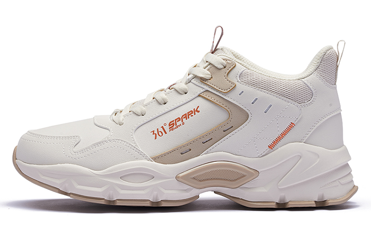 361° Comfortable Fleece Lined Low top Casual Shoes Men's Gray Orange