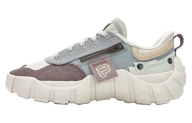 FILA FUSION BONE DX Vertebra Shoes Sports Low top Casual Shoes Women's Beige Gray