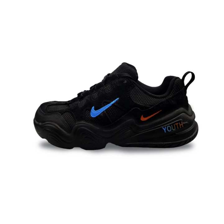 Nike Nike Tech Hera Abrasion Resistant Low top Casual Shoes Unisex Black Blue