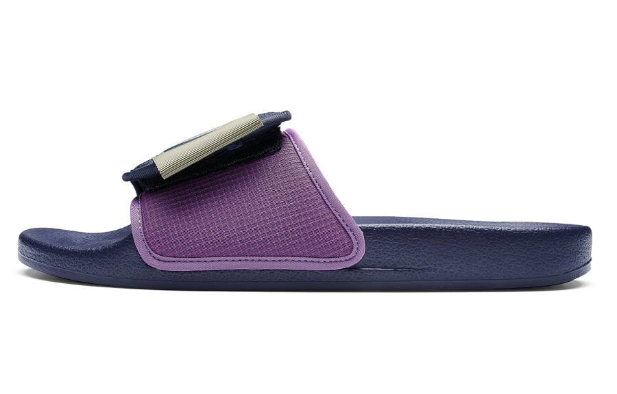 Kappa Quiet Slip Resistant Abrasion Resistant Quiet Slip Resistant Abrasion Resistant Slide Slippers Unisex Purple