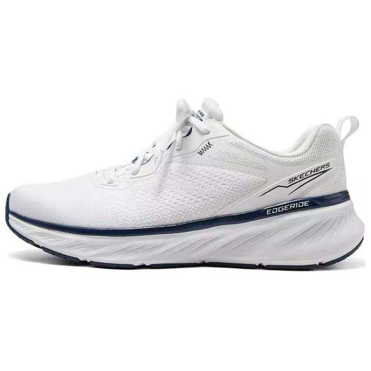 Skechers Edgeride Fabric Breathable Low top Casual Shoes Men's White Blue