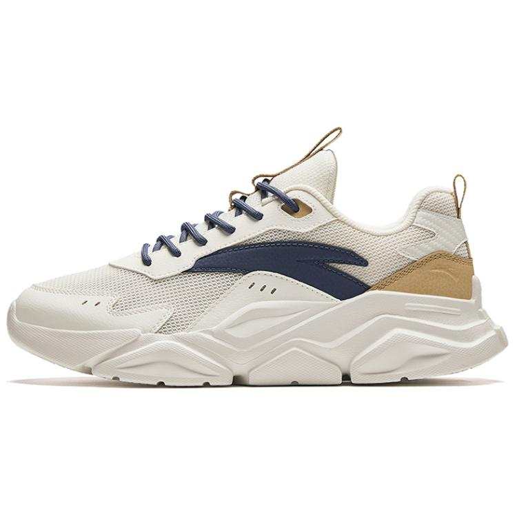 Anta Low top Casual Shoes Men's White Blue Brown