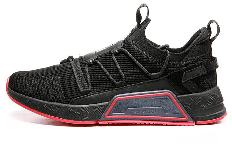 PEAK Taichi, Chip Trend Cushioning Slip Resistant Abrasion Resistant Low top Sports Casual Shoes Men's Black Red