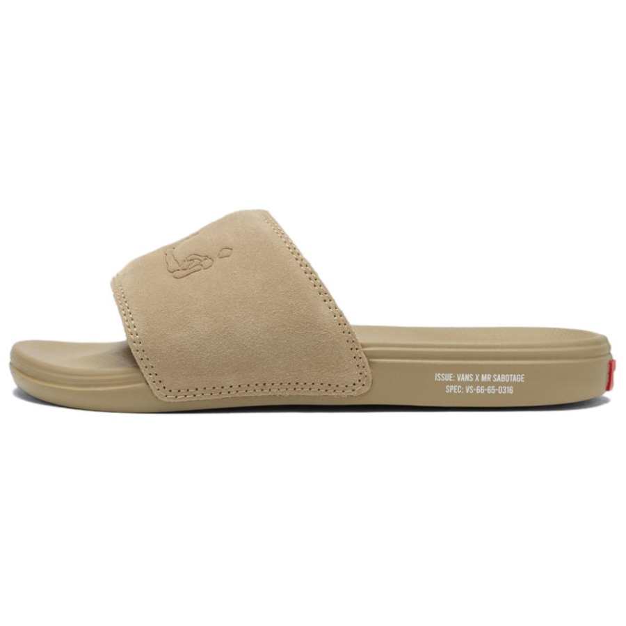 Vans Asian Artist Collection SBTG x Vans La Costa Abrasion Resistant Slide Slippers Unisex Khaki