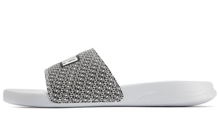 PUMA Popcat 20 Comfortable And Breathable Rubber Sole Slippers Unisex White Black