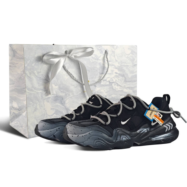 Nike Nike Tech Hera Abrasion Resistant Abrasion Resistant Low top Casual Shoes Men's Black White