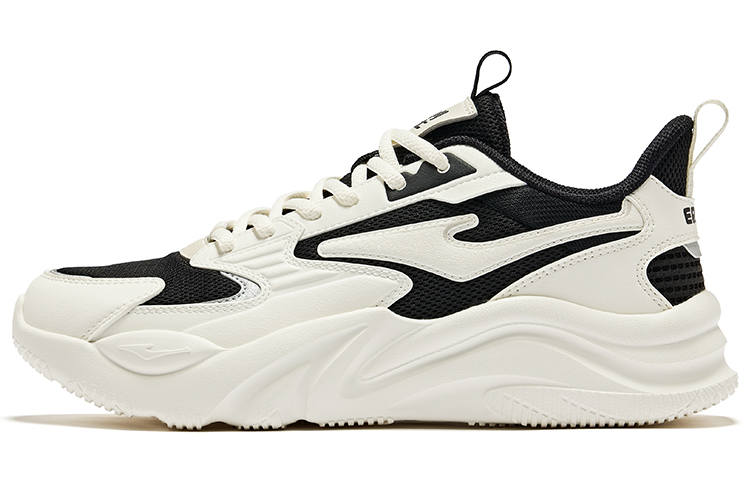 Erke Jie Ao 2.0 Cushioning Slip Resistant Abrasion Resistant Low top Casual Shoes Women's Jet Black Microcrystal White