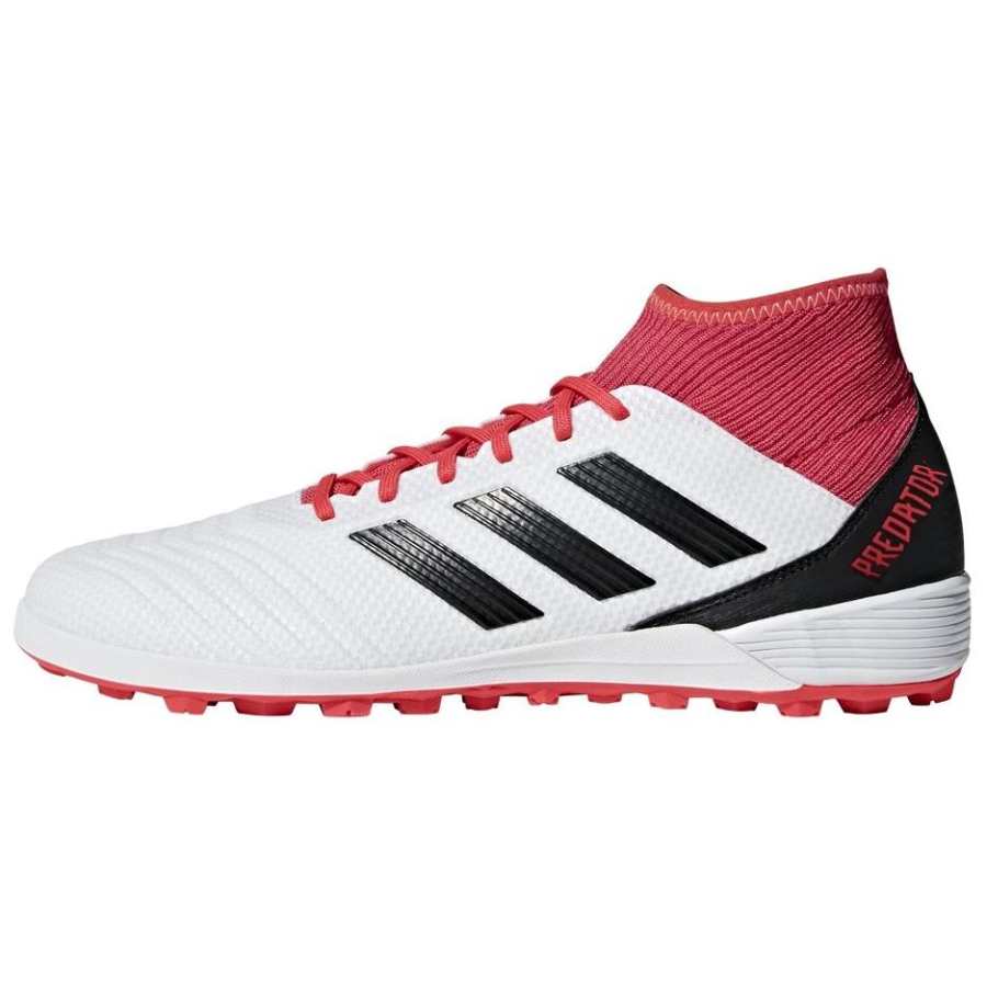 Adidas Adidas Predator Tango 18.3 TF Turf Slip Resistant Abrasion Resistant Soccer Shoes Men's White Red Black