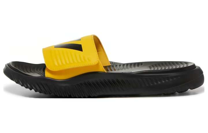 Adidas Adidas Alphabounce Slide 'Black Yellow'