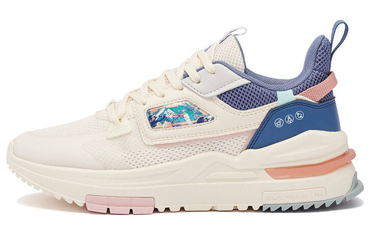 361° Breathable And Slip Resistant Low top Casual Shoes Women's Beige Blue