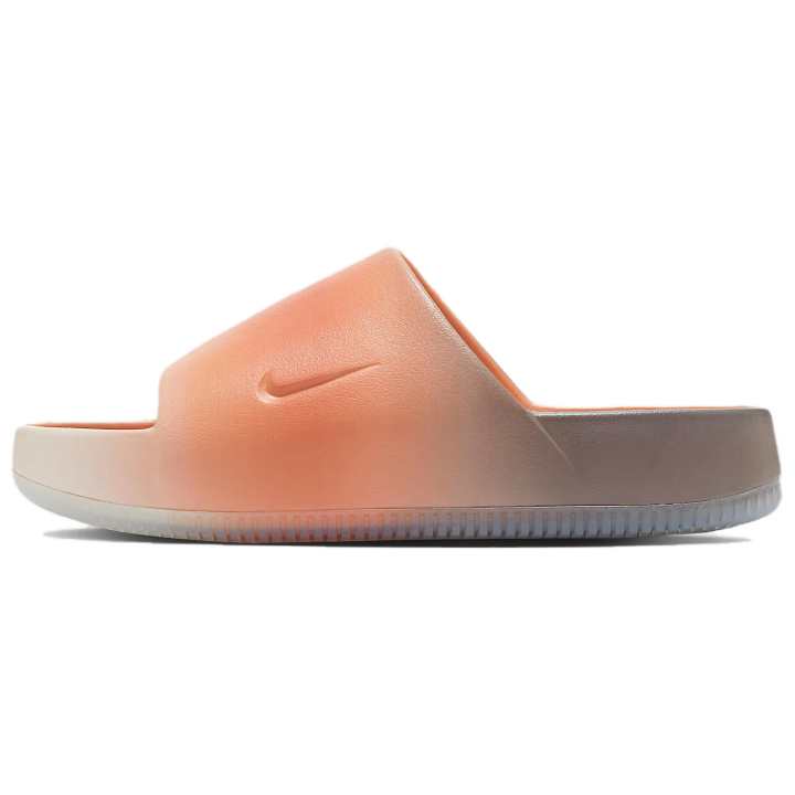 Nike Nike Calm Rubber Sole Slip Resistant Abrasion Resistant Slide Slippers Women's Orange