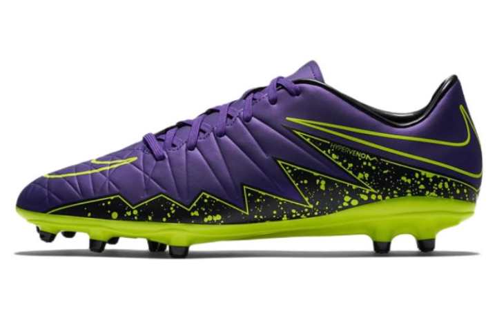 Nike Nike Hypervenom Phelon 2 FG Firm Ground Natural Grass Kangaroo Leather Cushioning Slip Resistant Abrasion Resistant