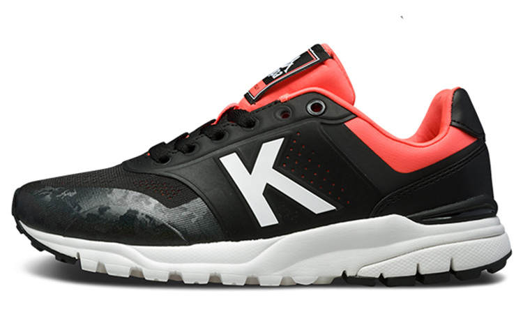 Kappa Casual Shoes Women's Low Top Black/Orange/White