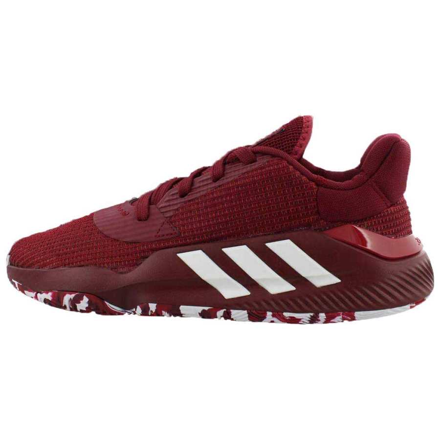 Adidas Adidas Bounce Sm Pro 2019 Slip Resistant Abrasion Resistant Low top Casual Shoes Men's Red