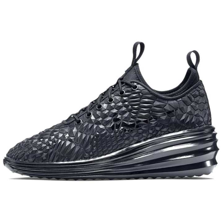Nike Nike Lunarelite Sky High DMB Leather Cushioning Slip Resistant Abrasion Resistant Mid top Casual Shoes Women's Black
