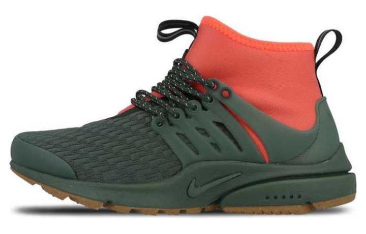Nike Nike Air Presto Mid Utility Vintage Green Hyper Orange Women's