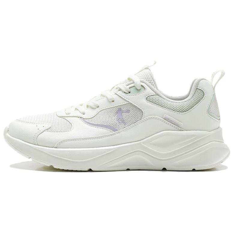 QIAODAN Abrasion Resistant Breathable Low top Casual Shoes Women's Ivory White