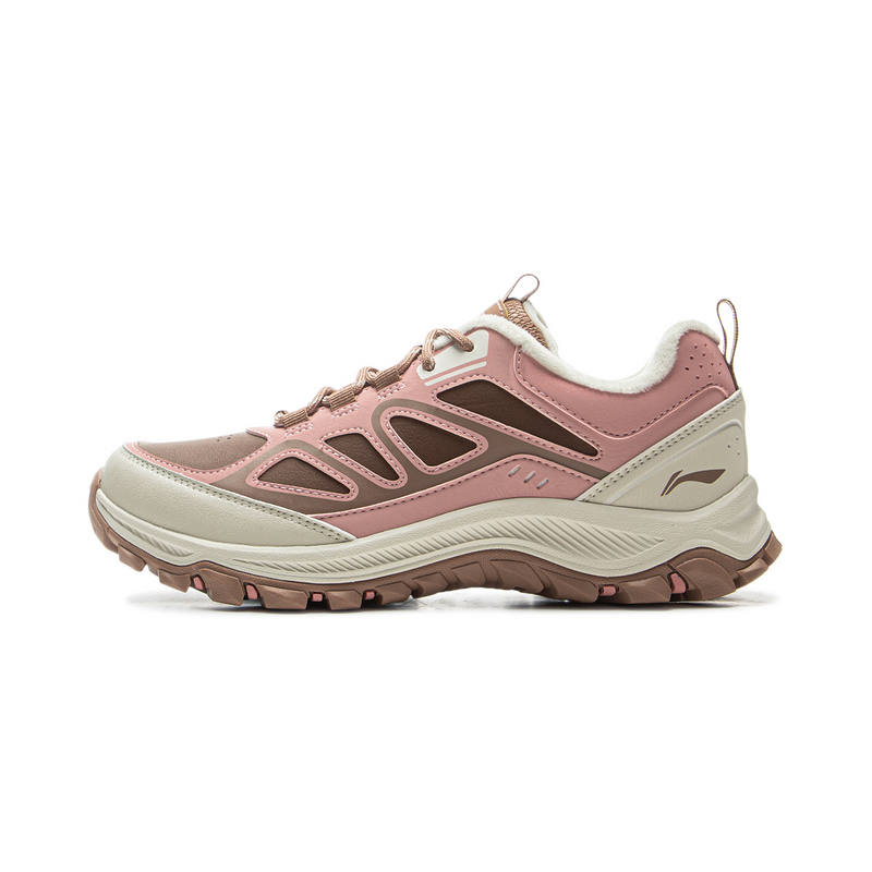 Li-Ning Li Ning Thermal Abrasion Resistant Low top Casual Shoes Women's Light Blush Pink Brown