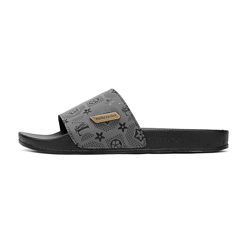 PAIBLOKS Quiet Slip Resistant Slide Slippers Men's