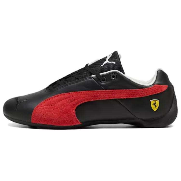 PUMA Scuderia Ferrari Abrasion Resistant Abrasion Resistant Low top Casual Shoes Unisex Black Red