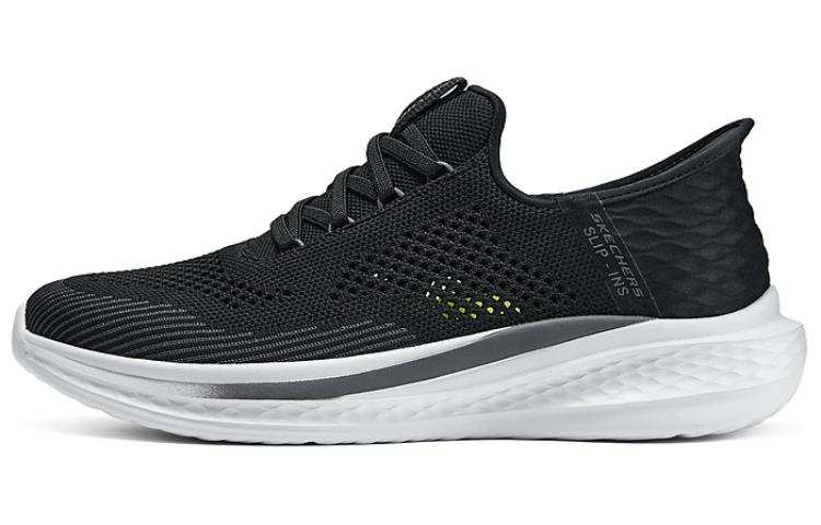 Skechers SLADE Penetration Technology Mesh, Textile Low top Casual Shoes Men's Black